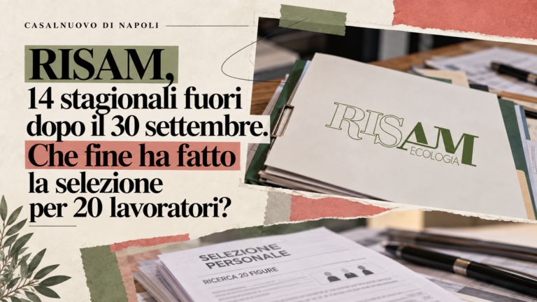 RISAM, 14 STAGIONALI FUORI DOPO IL 30 SETTEMBRE. CHE FINE HA FATTO LA SELEZIONE PER 20 LAVORATORI?